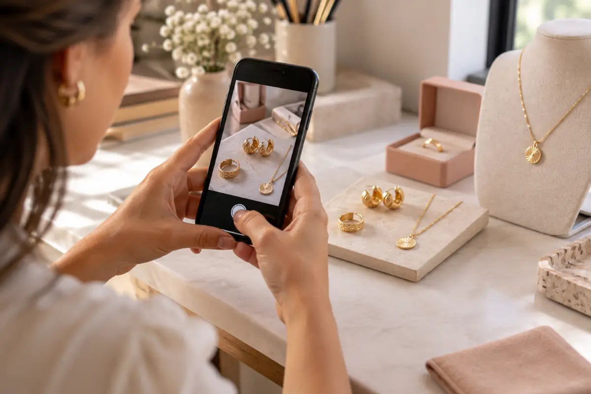 Como tirar fotos de semijoias com o celular: guia prático